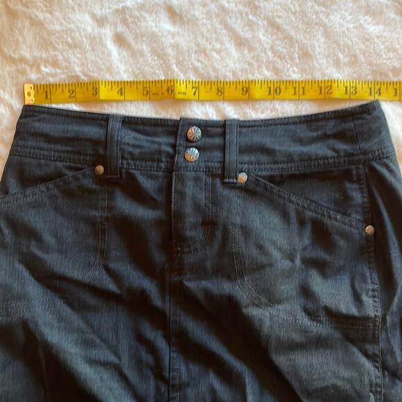 Athleta Wool Blend Stretch Sirrus Mini Skirt in Charcoal Heather- Size 0 - Picture 4 of 10